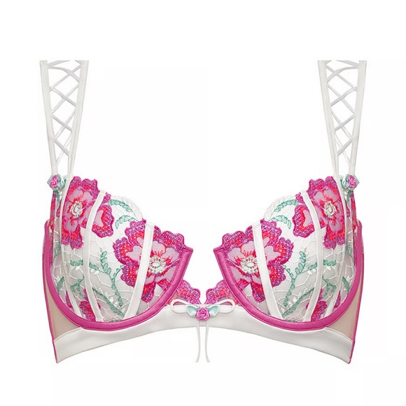 🍋NWT For Love & Lemons Festival Bra & Thong Panty Set, 34D & Size M Panty🍋 - Picture 4 of 17